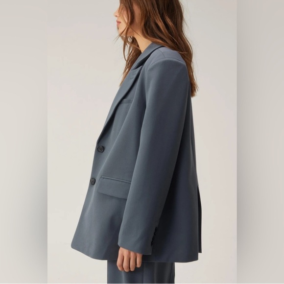 Nasty Gal Charcoal Gray Oversized Tailored Blazer - Picture 5 of 9